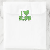 Slime Quadratischer Aufkleber (Tasche)