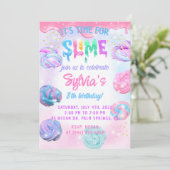 Slime Real Einladung (Stehend Vorderseite)