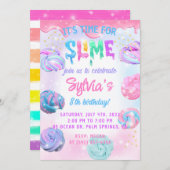 Slime Real Einladung (Vorne/Hinten)