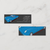 Slimline Konzept-Auto-Entwurf Mini Visitenkarte (Vorne/Hinten)