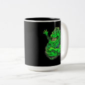 Slimy Green Ghost! Zwei-Tone-Tasse Zweifarbige Tasse (VorderseiteRechts)
