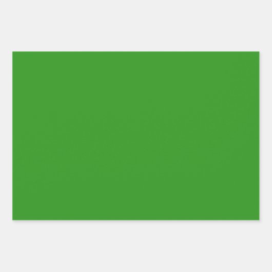Slimy Green Solid Color Geschenkpapier Set (Vorderseite)