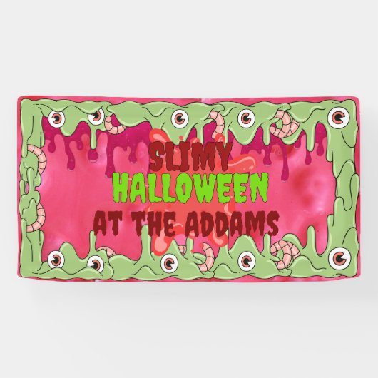 Slimy Halloween Banner (Horizontal)