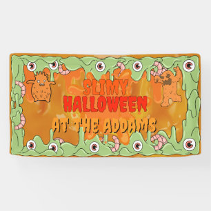 Slimy Halloween Banner