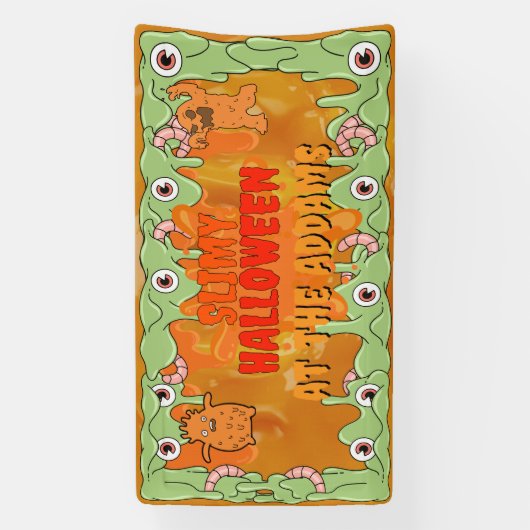Slimy Halloween Banner (Vertikal)
