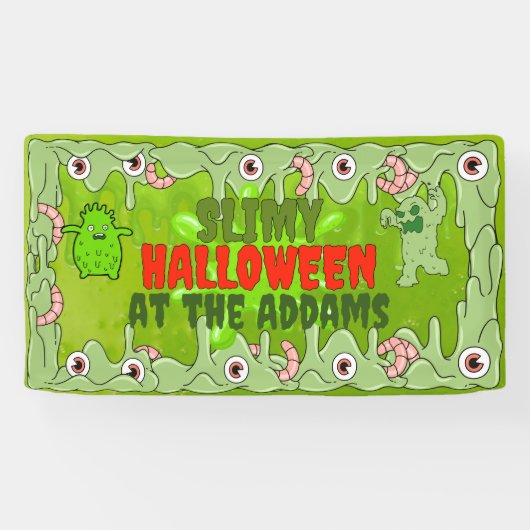 Slimy Halloween Banner (Horizontal)