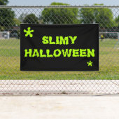 Slimy Halloween-grüne Schleimhaut-Taschentücher Banner (Insitu)