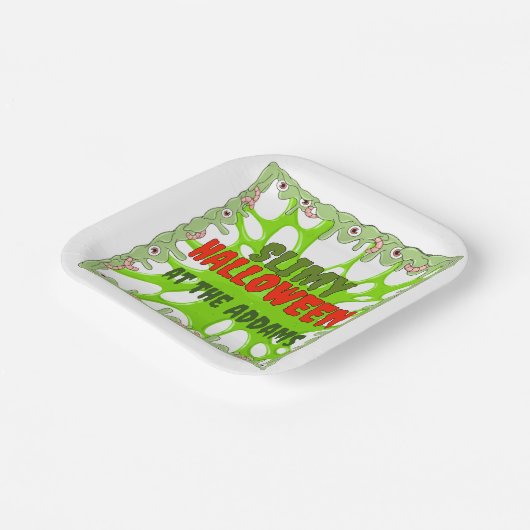 Slimy Halloween Teller (Gewinkelt)