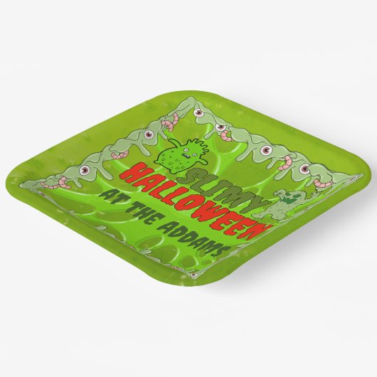 Slimy Halloween Teller (Gewinkelt)