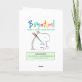 SLIMY MONSTER Geburtstag Boynton Karte (Rückseite)