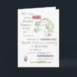 SLIMY MONSTER Geburtstag Boynton Karte<br><div class="desc">Eine Art zackige Hundegeschichte,  aber stattdessen mit einem Monster. Die klassische Boynton-Geburtstagskarte kehrt zurück.</div>