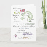 SLIMY MONSTER Geburtstag Boynton