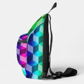Sling Bag (ao) - Illusion von Regenbogenblöcken (Rechts)