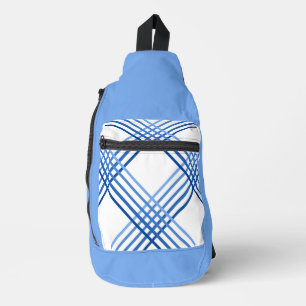Sling Bag - Blaue Streifen überquert