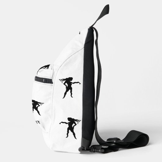 Sling Bag: Duffel Tasche Power Frau. (Rechts)