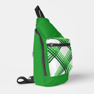 Sling Bag - Grüne Streifen überquert