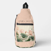 Sling Duffel - Dragonfly in Rosa Crossbody Bag (Vorderseite)