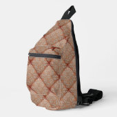 Sling Rucksack Fliesen Muster quilt Look Beutel (Rechte Ecke)