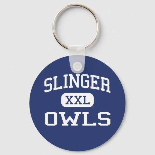 Slinger - Owls - High School - Slinger Wisconsin Schlüsselanhänger (Vorderseite)