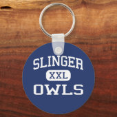 Slinger - Owls - High School - Slinger Wisconsin Schlüsselanhänger (Vorderseite)