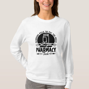 Slinging Pills Pharmacist Pharmacy Technician Gift T-Shirt