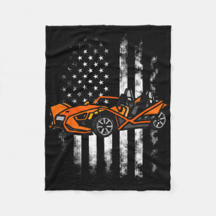 Slingshot Car American USA Flag 4. Juli Schlinge Fleecedecke