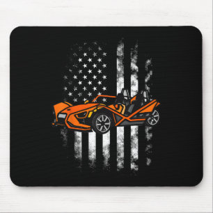 Slingshot Car American USA Flag 4. Juli Schlinge Mousepad