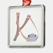 Slingshot Silbernes Ornament (Links)