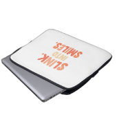 Slink Into Smiles Laptopschutzhülle (Vorne Knopf)