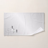 Slinky Black Cat Meow Meow Grüne Augen auf Silber Badhandtuch Set (Handtuch)