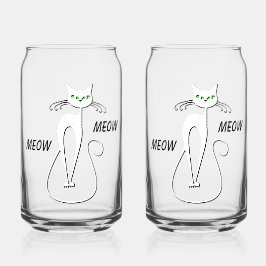 Slinky Black Cat Meow Meow Meow Custom Text Green  Dosenglas