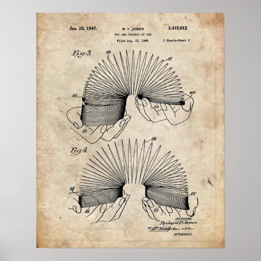 Slinky Patent Poster (Vorne)