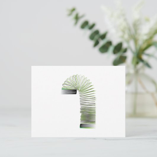 Slinky Postkarte (Stehend Vorderseite)