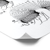 Slinky Toy 1946 Patent Art - Weißbuch Poster (Ecke)