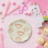 Slip und Pfannkuchen Pappteller (Party)