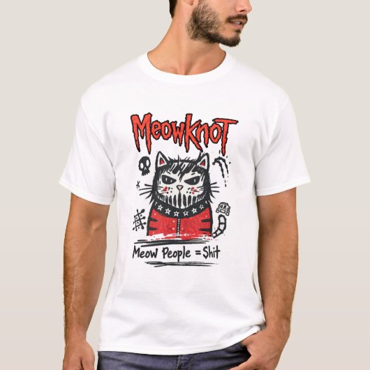 Slipknot Cat Parody – Meow People T-Shirt (Vorderseite)