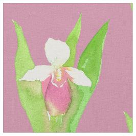 Slipper Watercolor-Blume von Lady Stoff