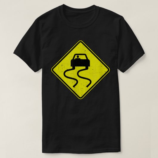 Slippery beim Nasszeichen T T-Shirt (Design vorne)