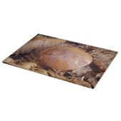 Slippery Jack Mushroom Glass Chopping Board Schneidebrett (Ecke)