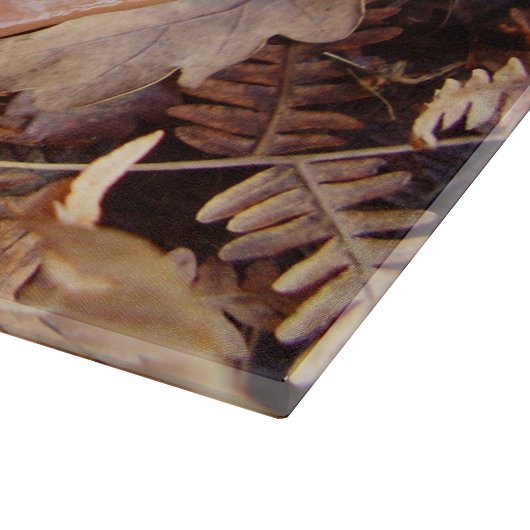 Slippery Jack Mushroom Glass Chopping Board Schneidebrett (Ecke)