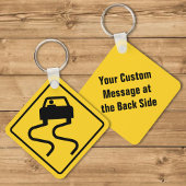 Slippery Road, wenn Nass Schlüsselanhänger