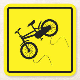 Slippery Wenn Nass Bike Paper Untersetzer