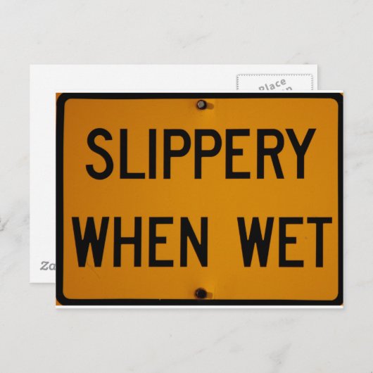 Slippery When Nest Postkarte (Vorne/Hinten)