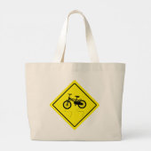 Slippery When Net Bike Jumbo Tote Bag Stoffbeutel (Rückseite)