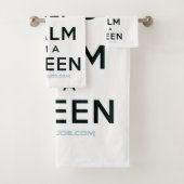 SlipperyJoe Behalte Calm Queen Königsschmuck Badhandtuch Set (Insitu)