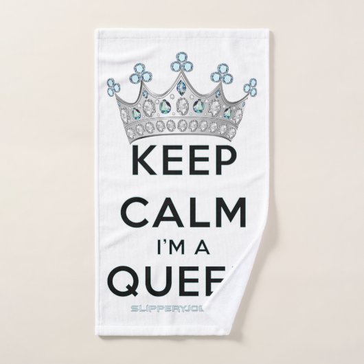 SlipperyJoe Behalte Calm Queen Königsschmuck Badhandtuch Set (Handtuch)