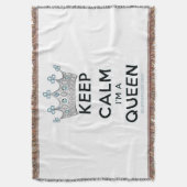 SlipperyJoe Behalte Calm Queen Königsschmuck Decke (Vorderseite Vertikal)