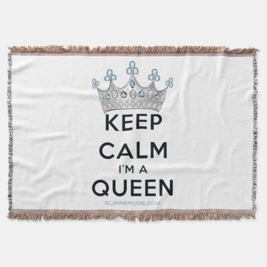 SlipperyJoe Behalte Calm Queen Königsschmuck Decke (Vorderseite)