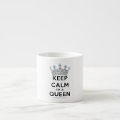SlipperyJoe Behalte Calm Queen Königsschmuck Espressotasse (Vorderseite)