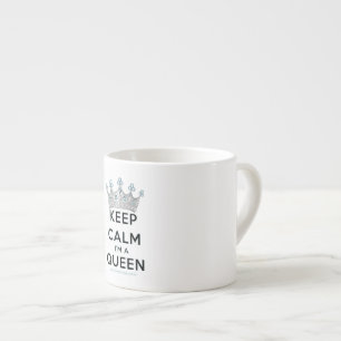 SlipperyJoe Behalte Calm Queen Königsschmuck Espressotasse